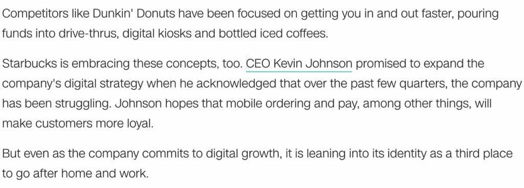 CNN about Starbucks